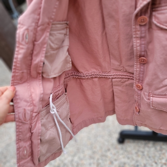 Abercrombie & Fitch military dusty rose Barbie  Y2K cotton  xs - Picture 12 of 14